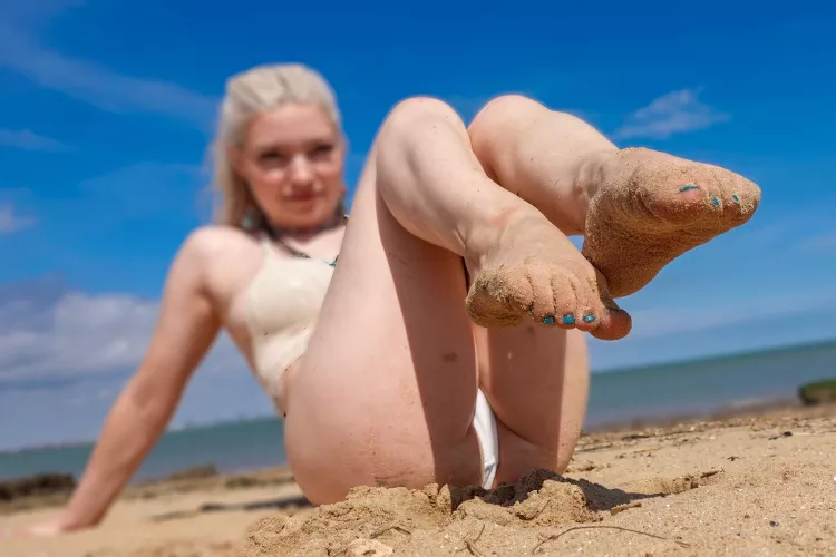 Most guys get off to boobs or butts… but for you it’s feet. So funny!