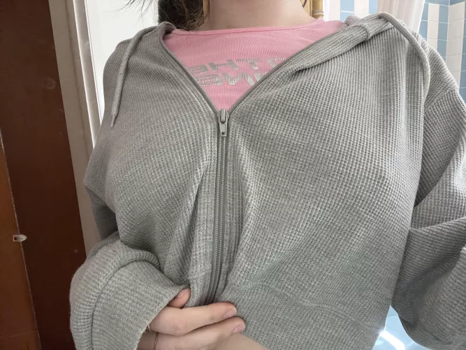 Noticeable through my sweatshirt even