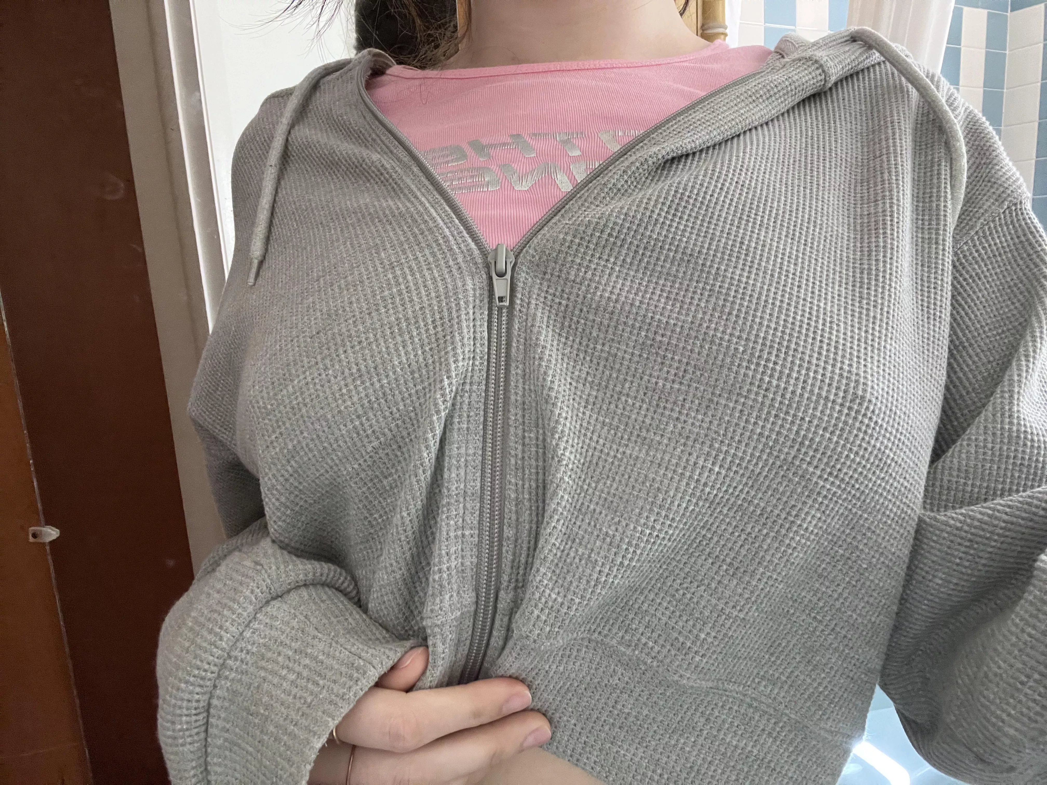 Noticeable through my sweatshirt even