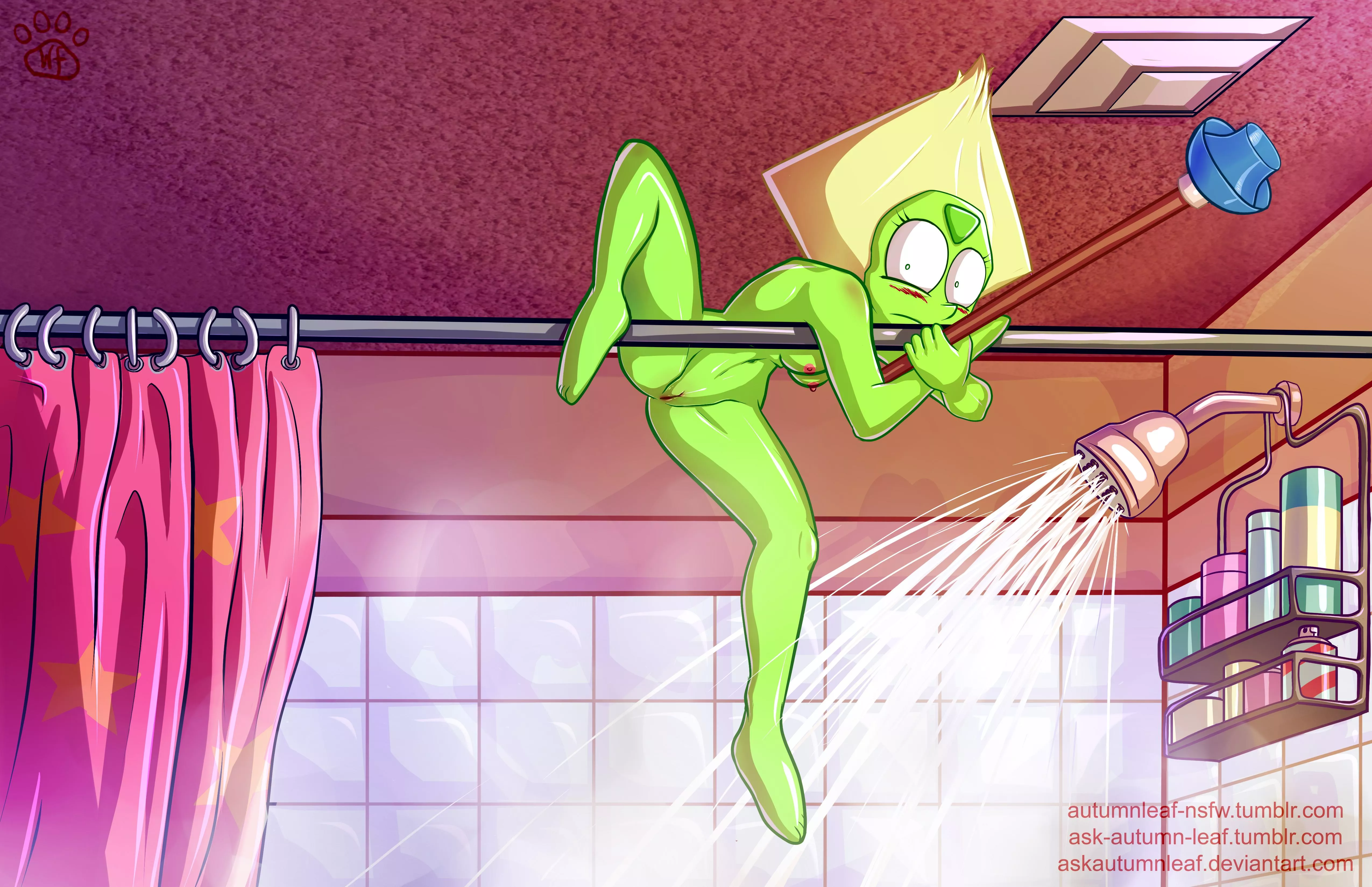 Peridot gets caught exploring the mysterious bathroom (AutumnLeaf)