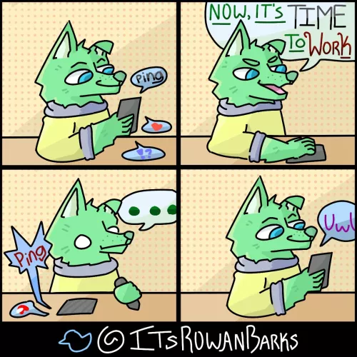 Procrastination. Art by me!