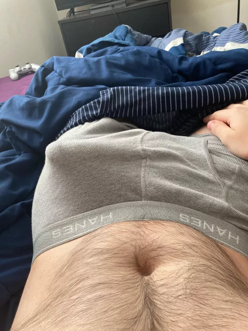 Ready to burst through my boxers