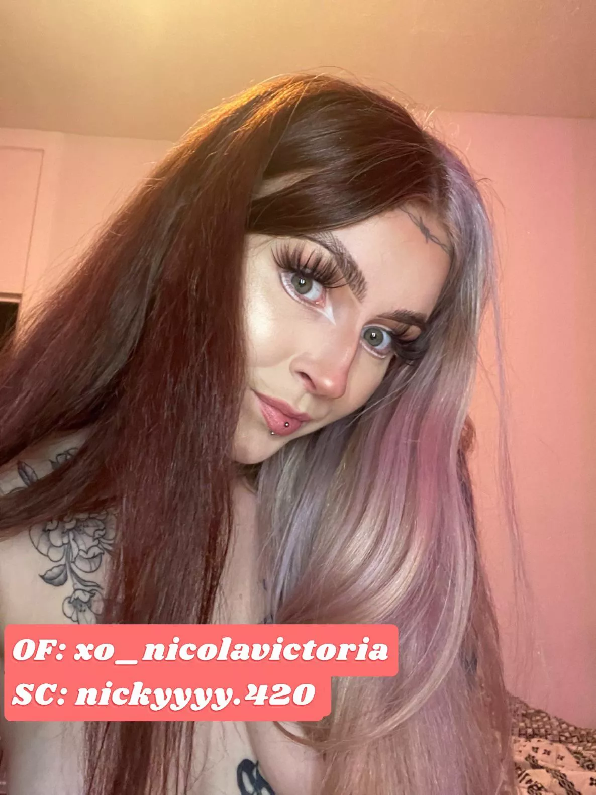 [SC]: nickyyyy.420😈OF: xo_nicolavictoria🍒I want to be your reason to cum🥵cum & play with me💦