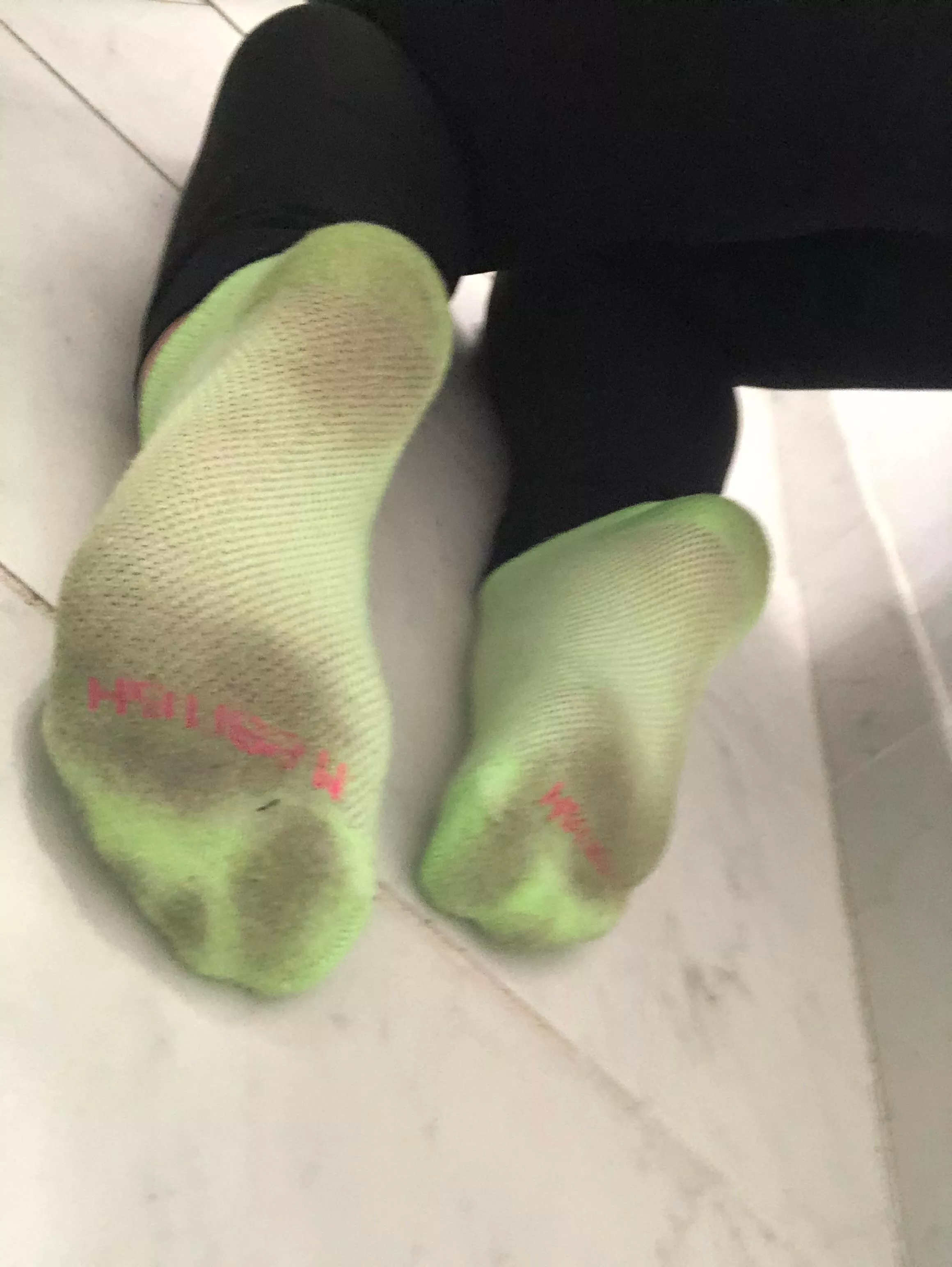 [Selling] My filthy green socks are available 💚 $10 per pair! Add a pair of everyday sneakers for $30 and get an extra pair and shipping for free 😁💚