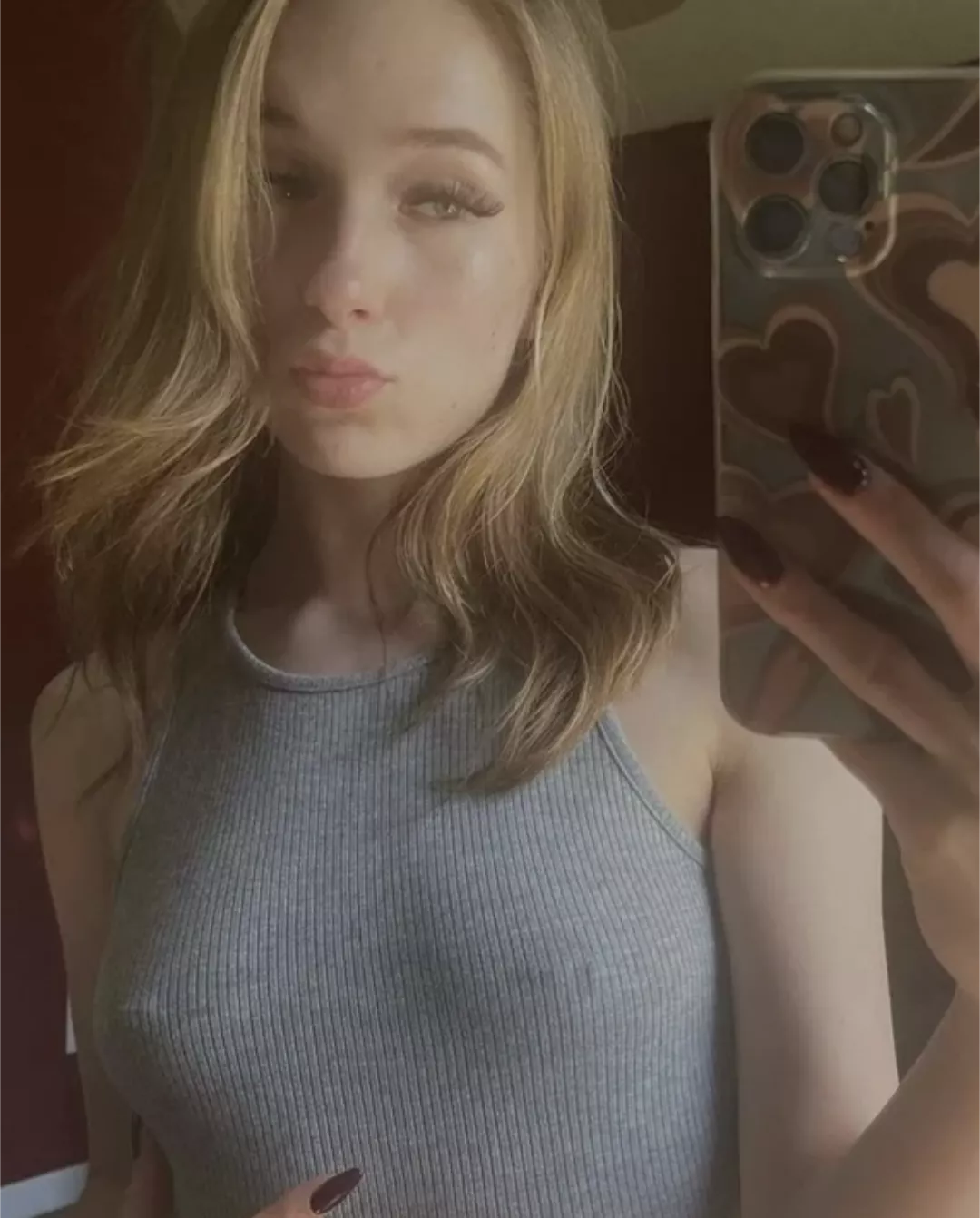 She enjoys teasing in public