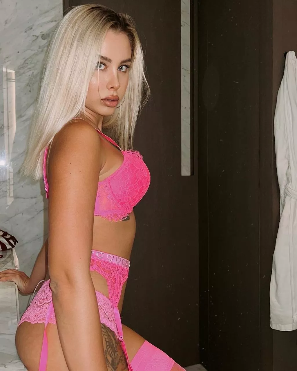 She sees him watching