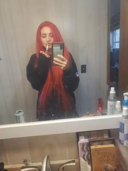 smoke break inbetween getting ready