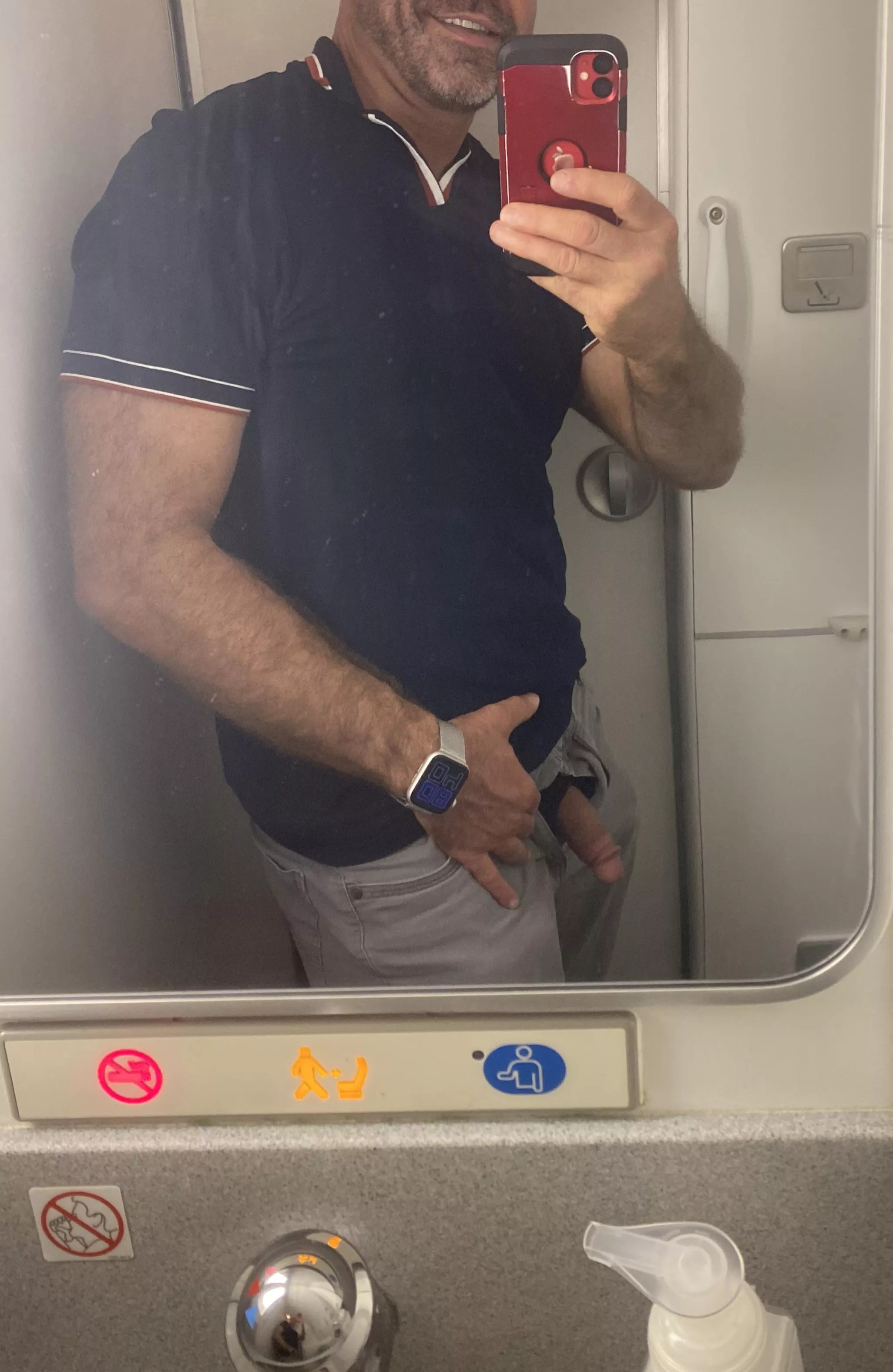 Softie at at 20000 feet, someone asked me for a dick pic and I had to oblige.