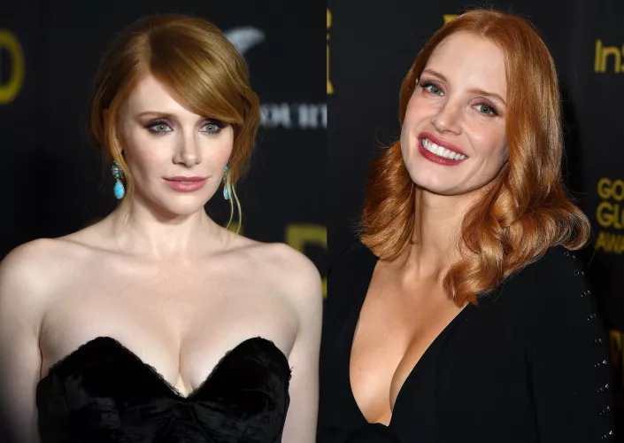 Super horny for Bryce Dallas Howard and Jessica Chastain and could really use some help from a bud for them