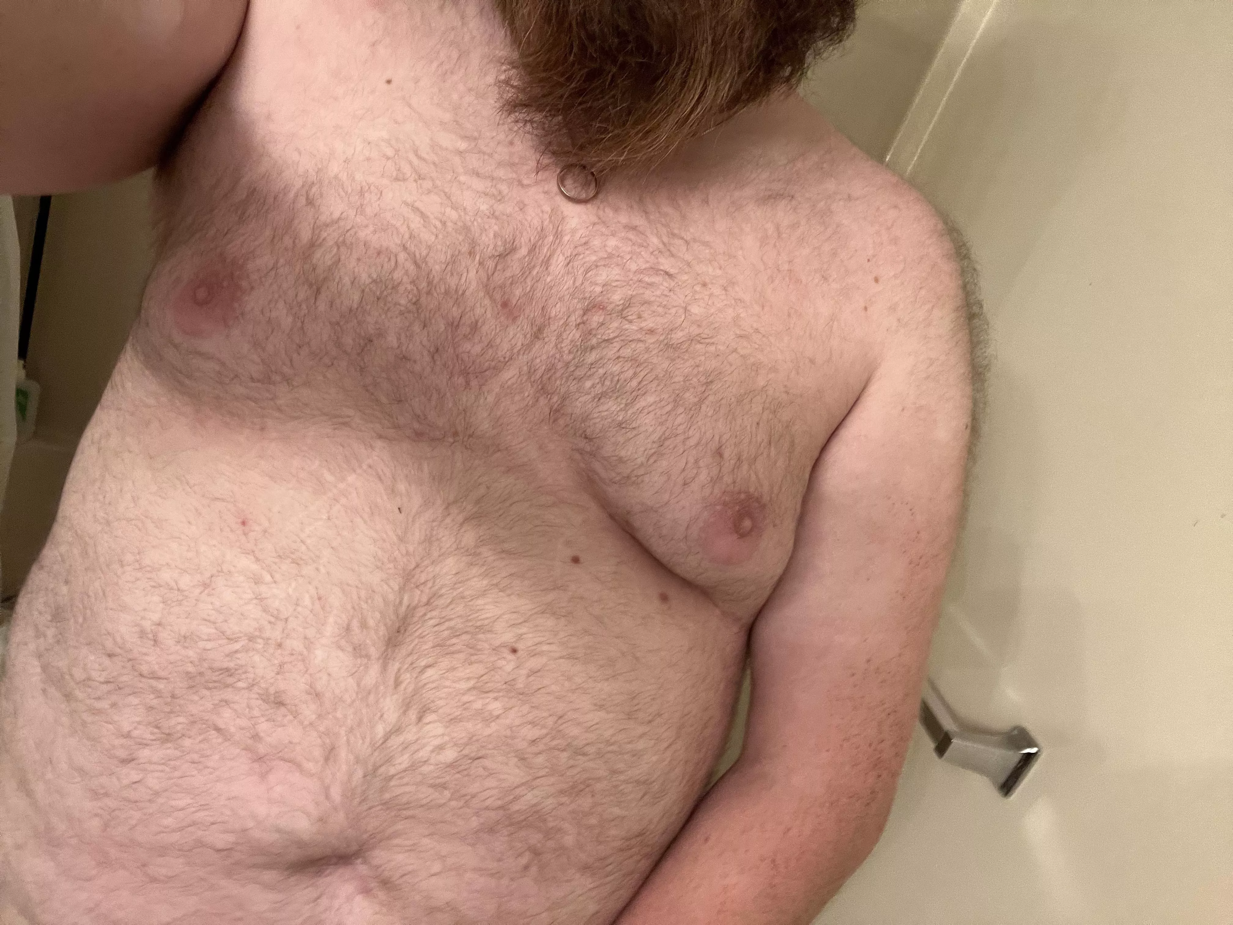 Terrible at taking pics but down another 7lbs. Free spot in the shower lol.