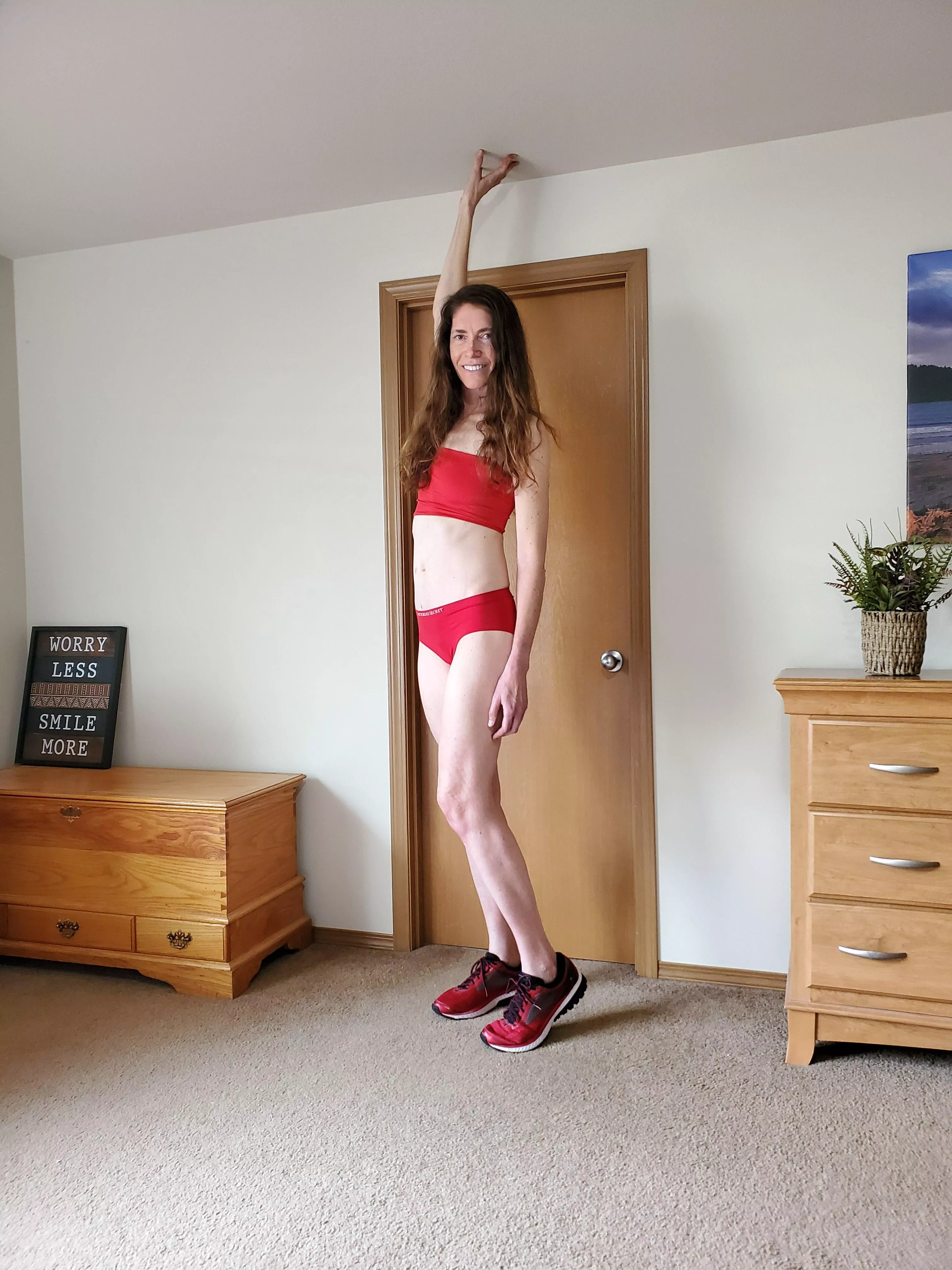 The world was not designed for tall goddesses like my wife and all of you here. [f]