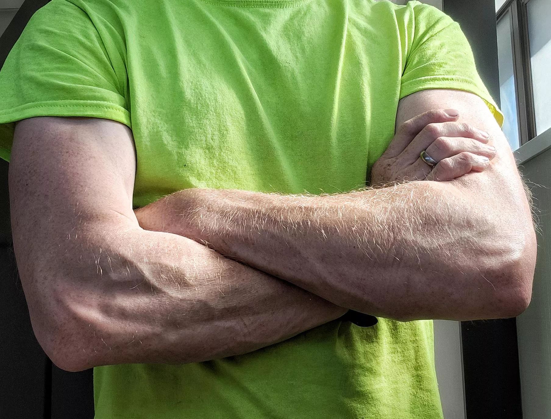 These right here are huggin' arms