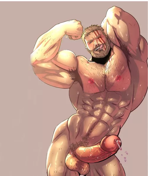 Thor showed off his muscles - I edited Harley Quinn out (by tom_cray)