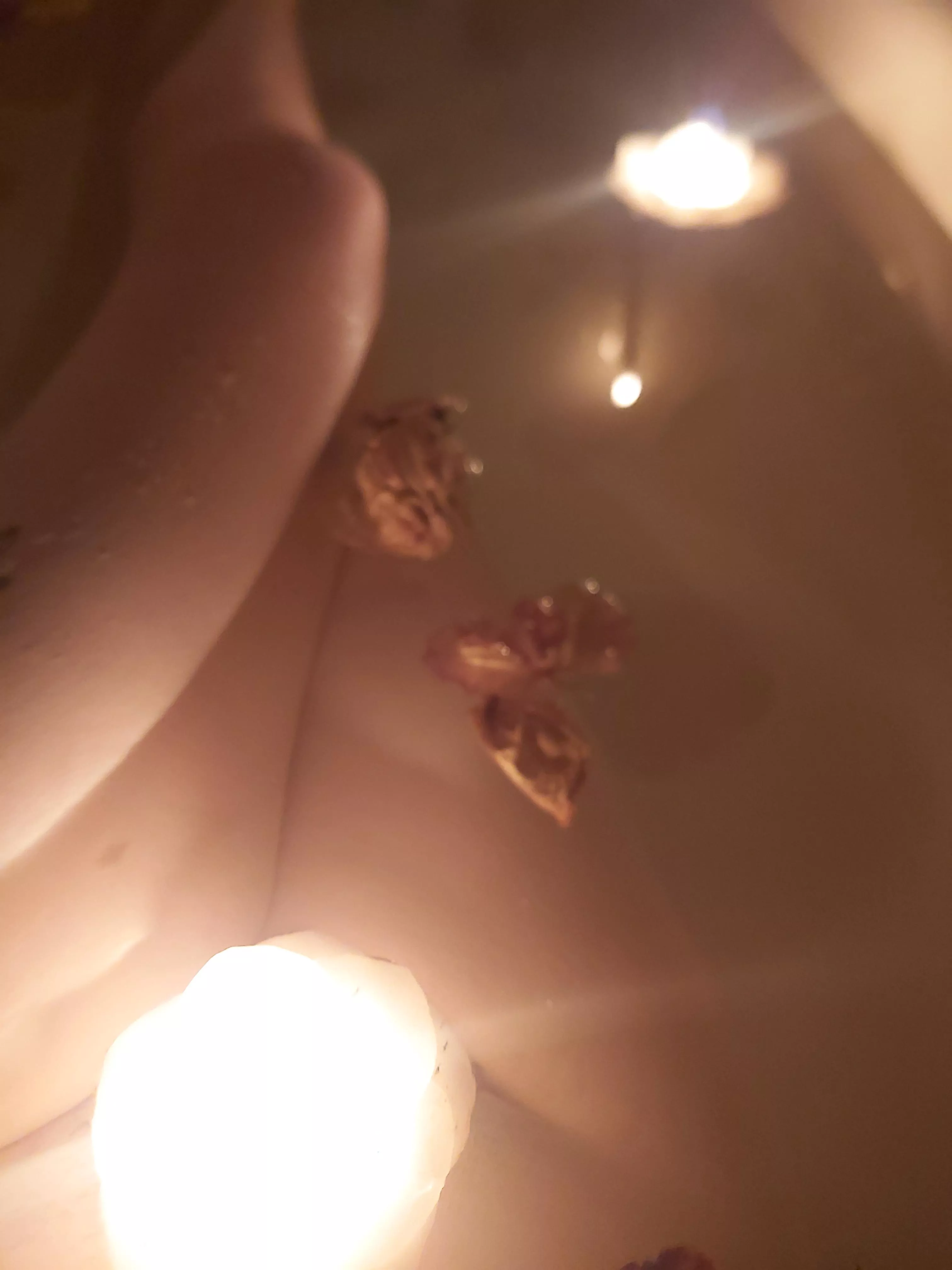 Water and candlelight, my happy place.