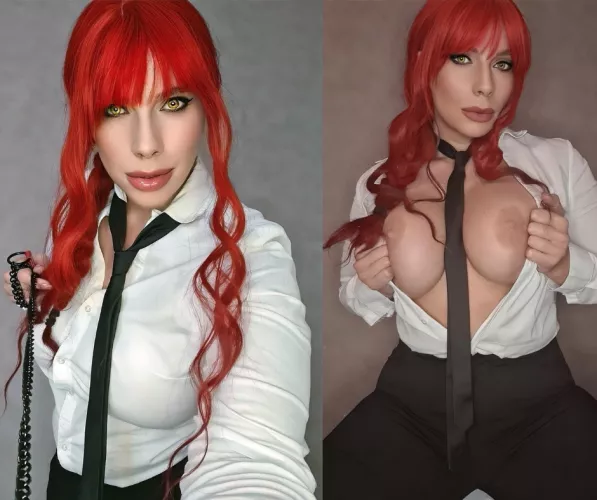 When Makima looks at Denji, her nipples tend to find a way out [Geekareen]