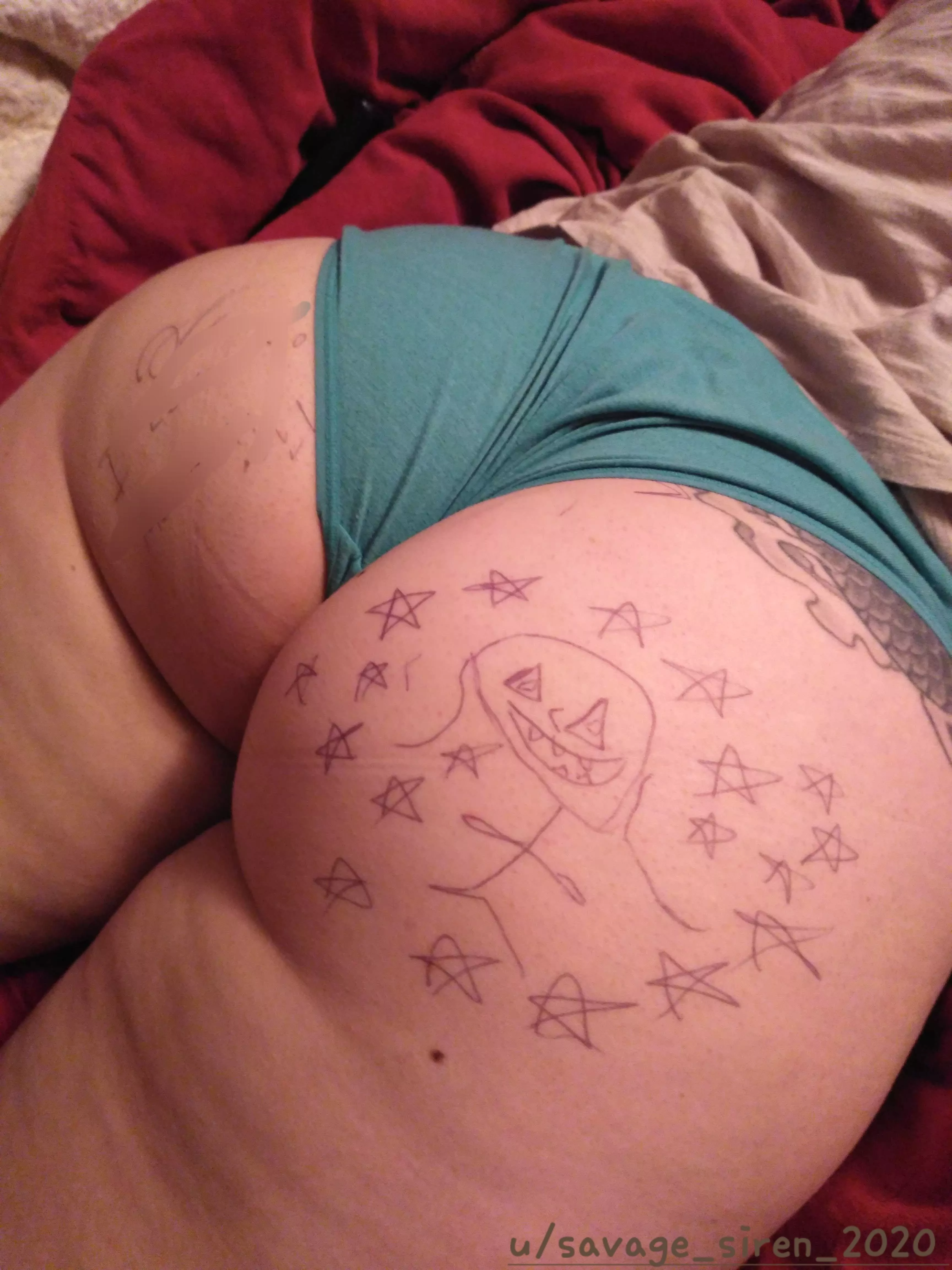 when you let a boy use a pen....picasso