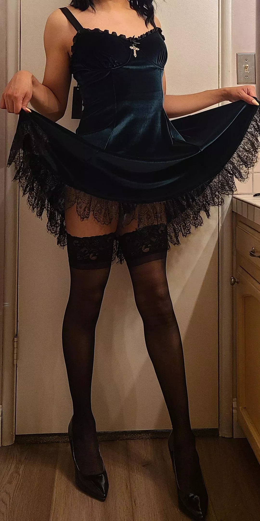 Would you lift my dress up all the way?