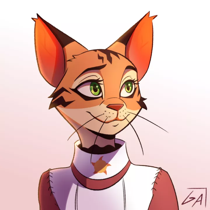 A happy cat girl having a good day :) Art by me 🍪 (@ArtsGalinn on Twitter)