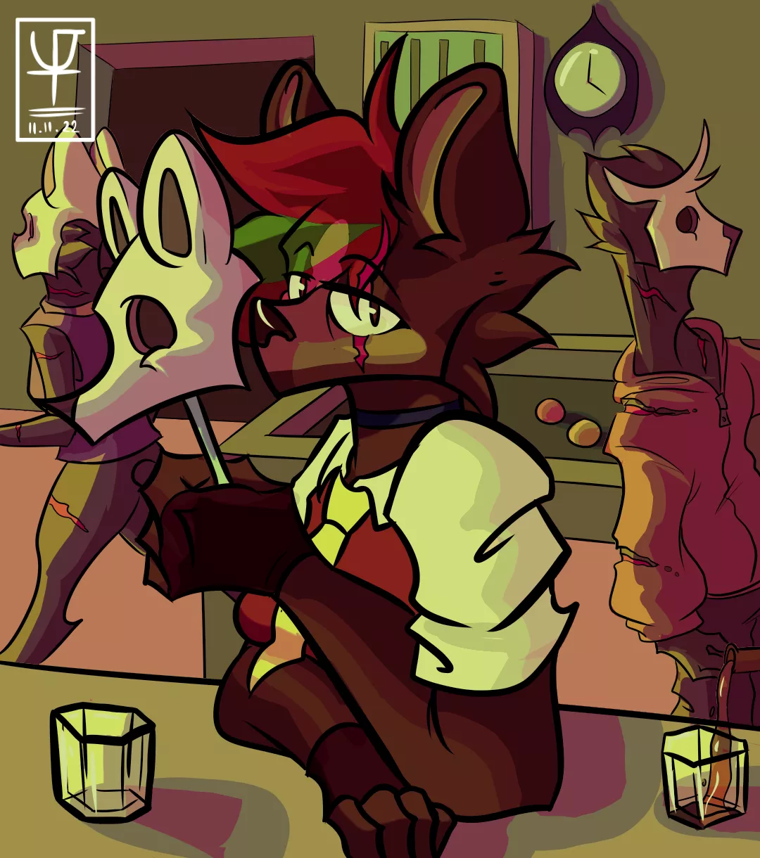 Alone with the damned (Art by Me)