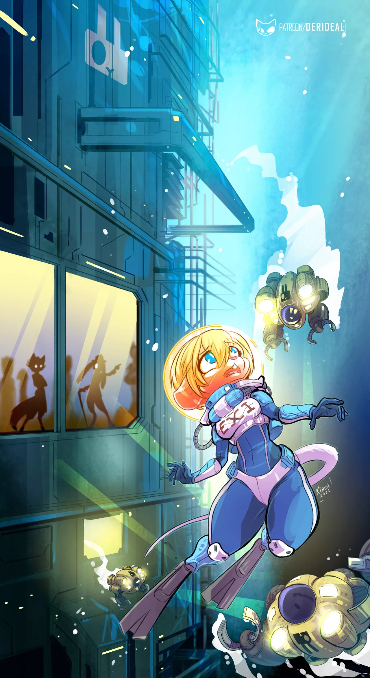 Amy's underwater adventure (art by me)