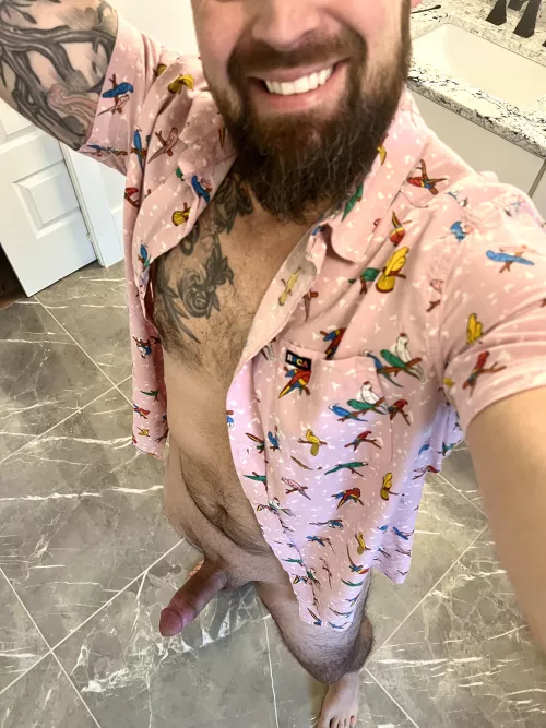 Bringing the bright dad shirt on this rainy Friday