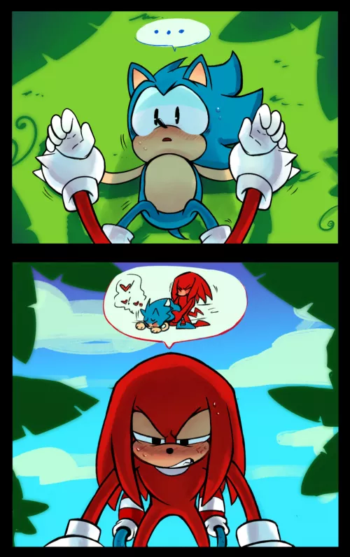 Classic Knuckles wants to fuck Classic Sonic