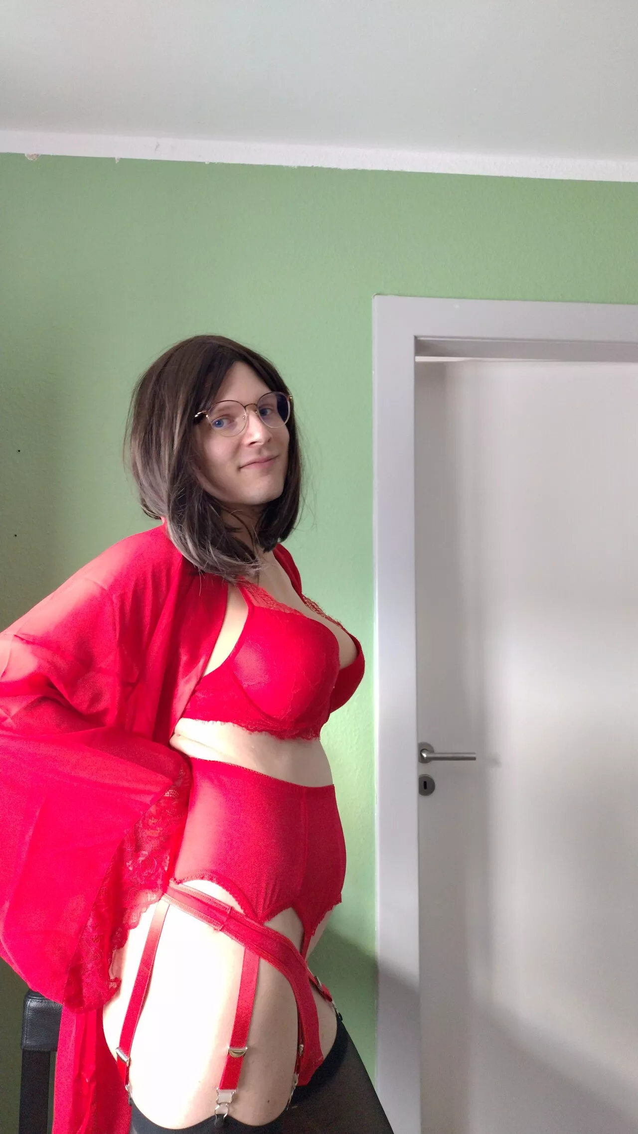 Dressed in my favourite lingerie