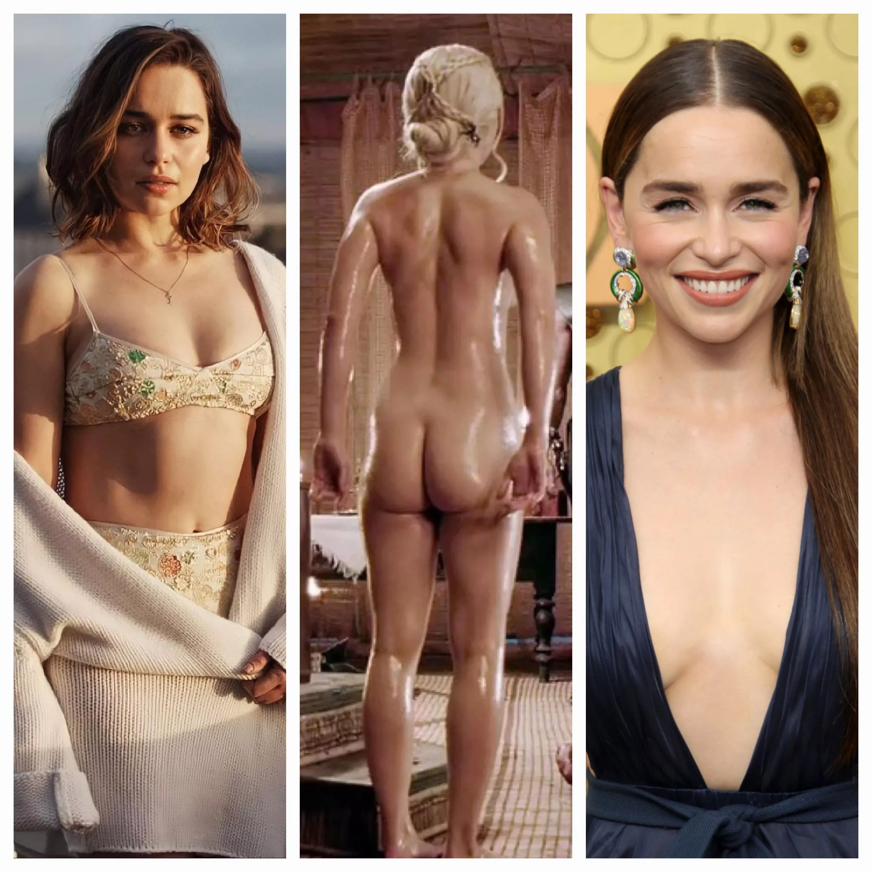 Emilia Clarke's fat ass and pretty face are making me feel so bi