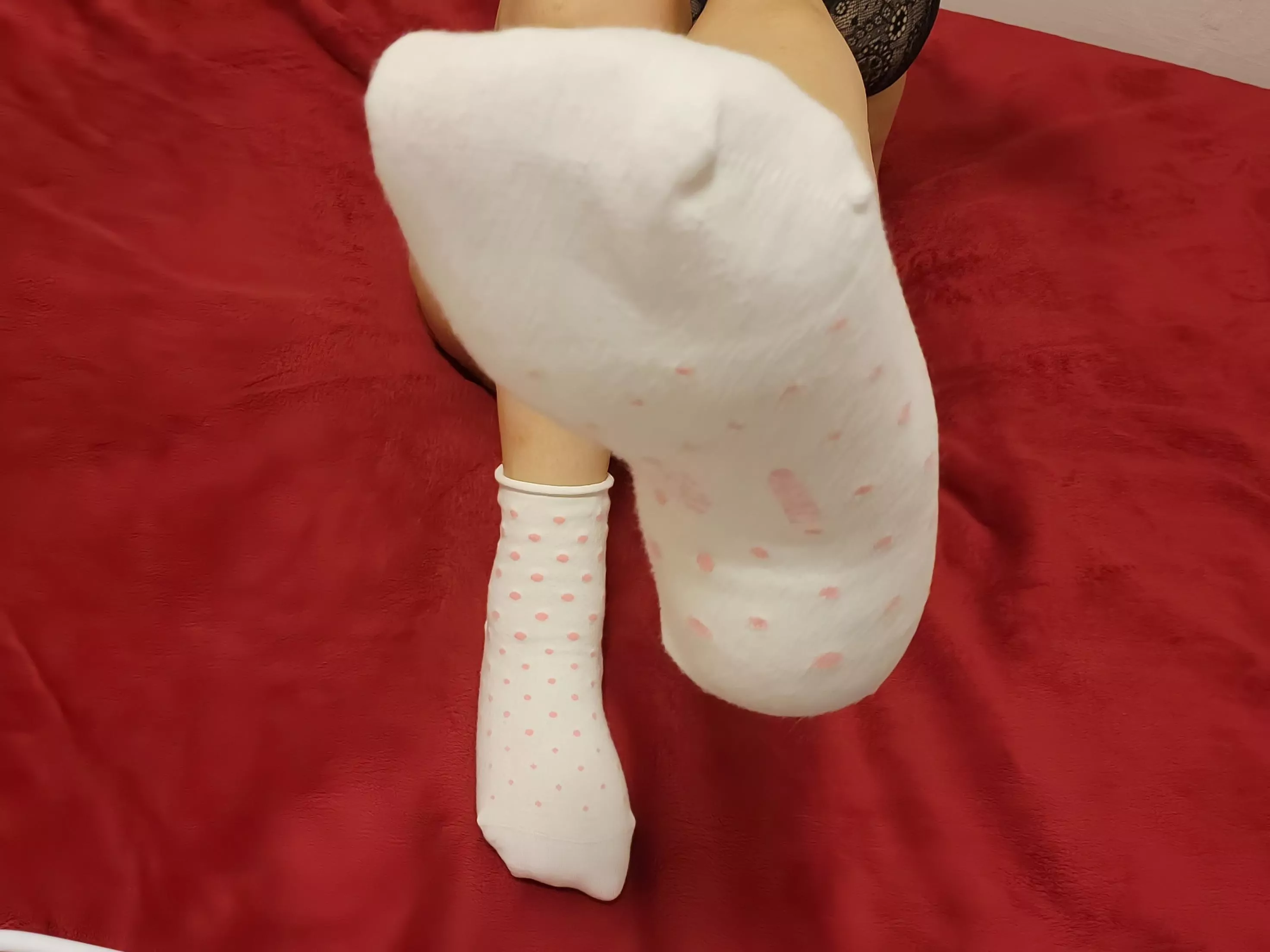 Everyday socks. Now is dotted.