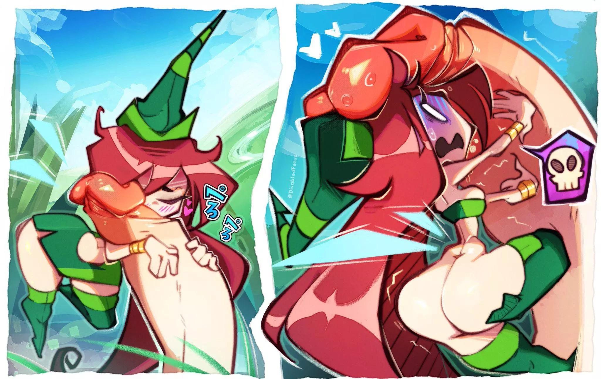 Fairy girl giving it her all