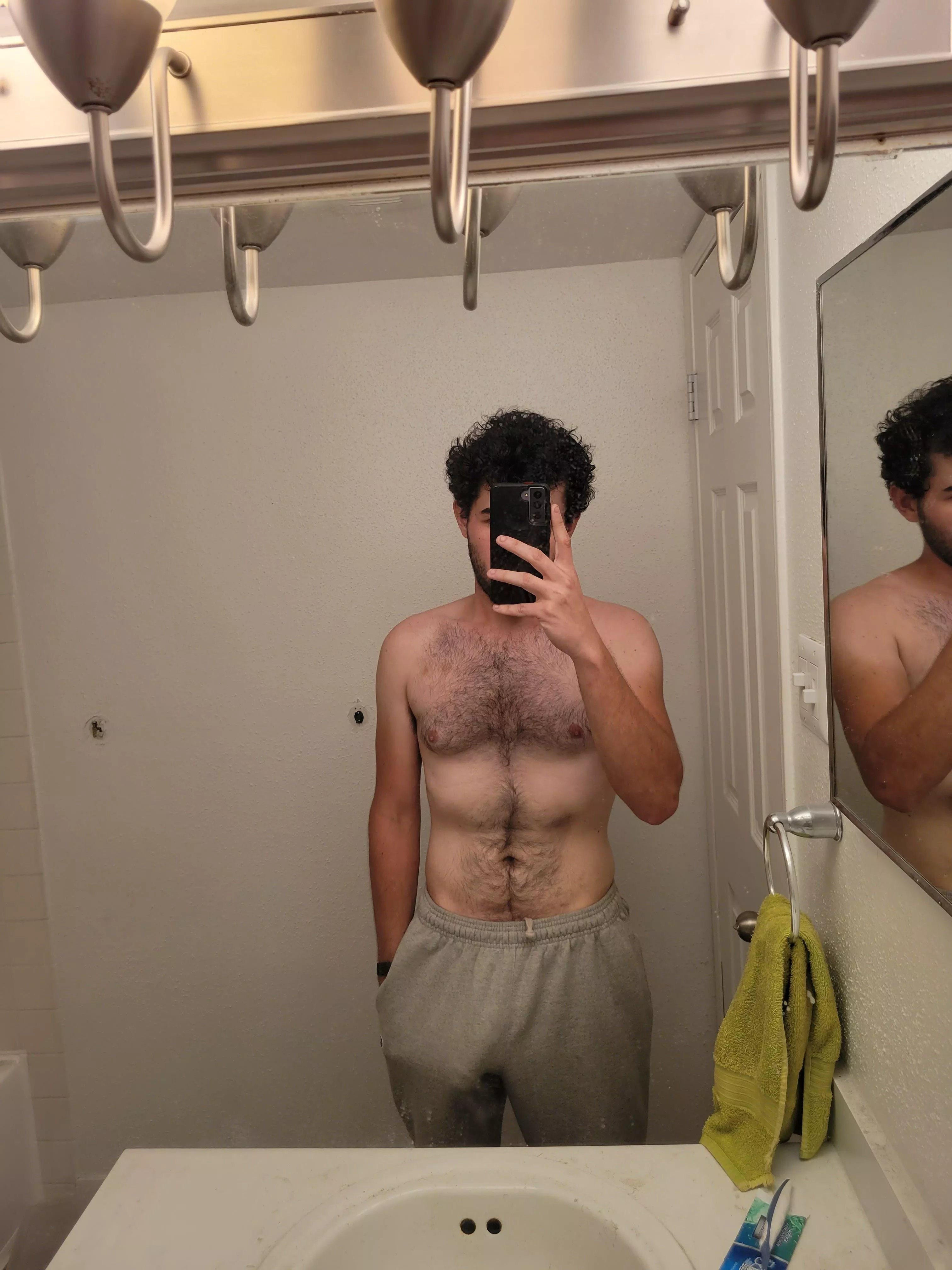 Gray sweatpants season