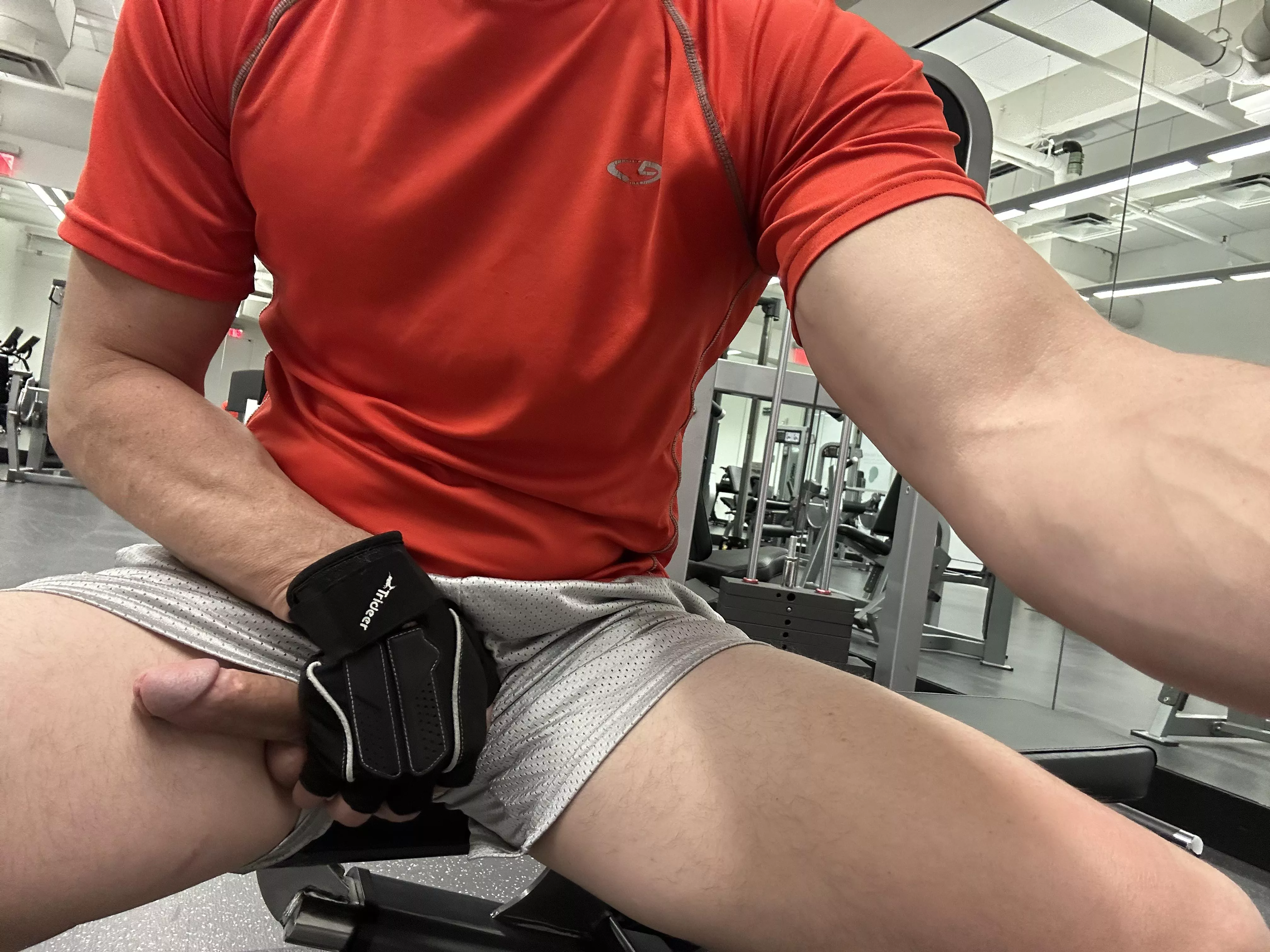 Hanging out at the gym