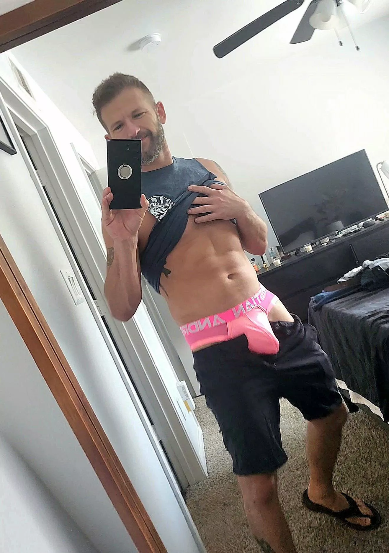 hot pink andrew christian today!