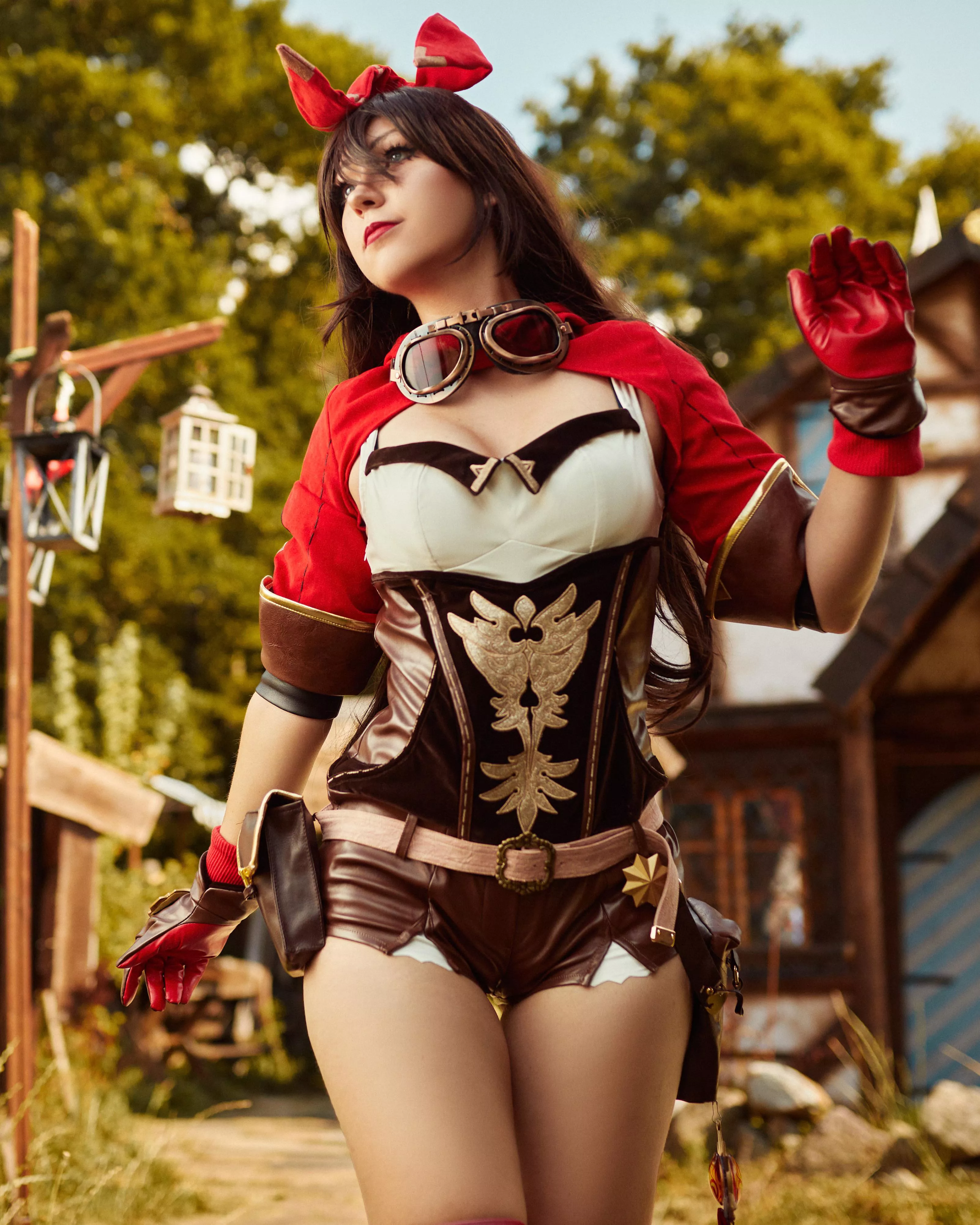 I cosplayed Amber from Genshin (Its.Satiella)