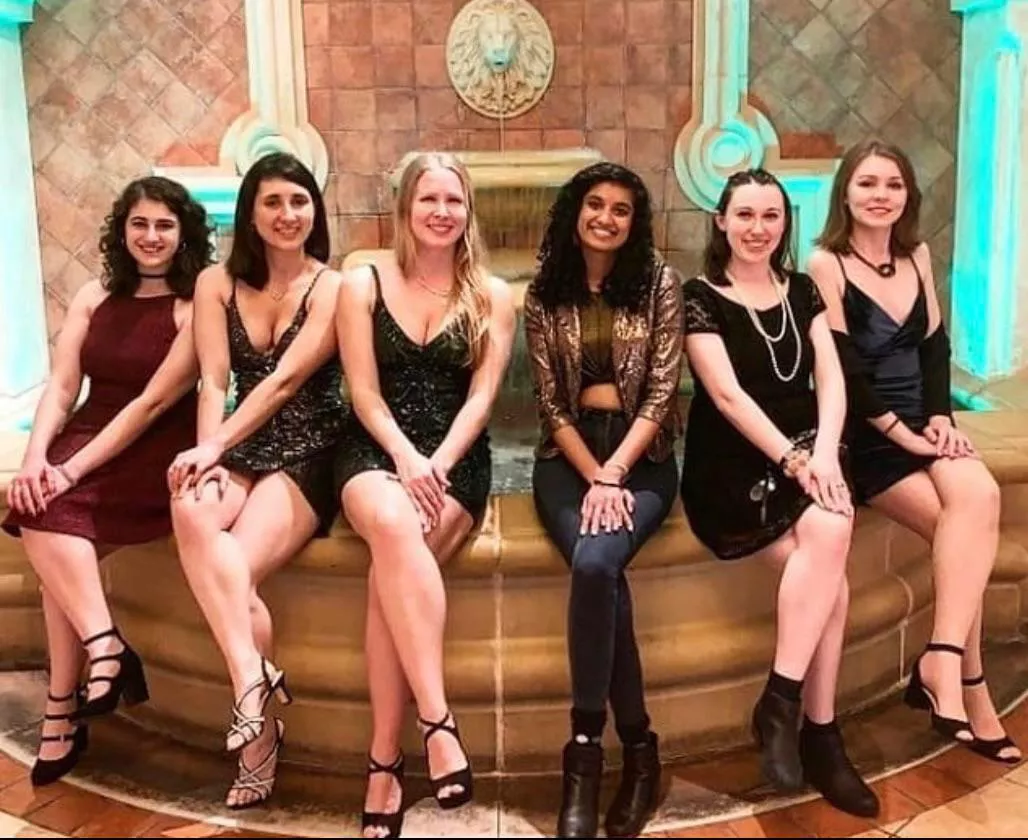 Nerdy girls out for fun