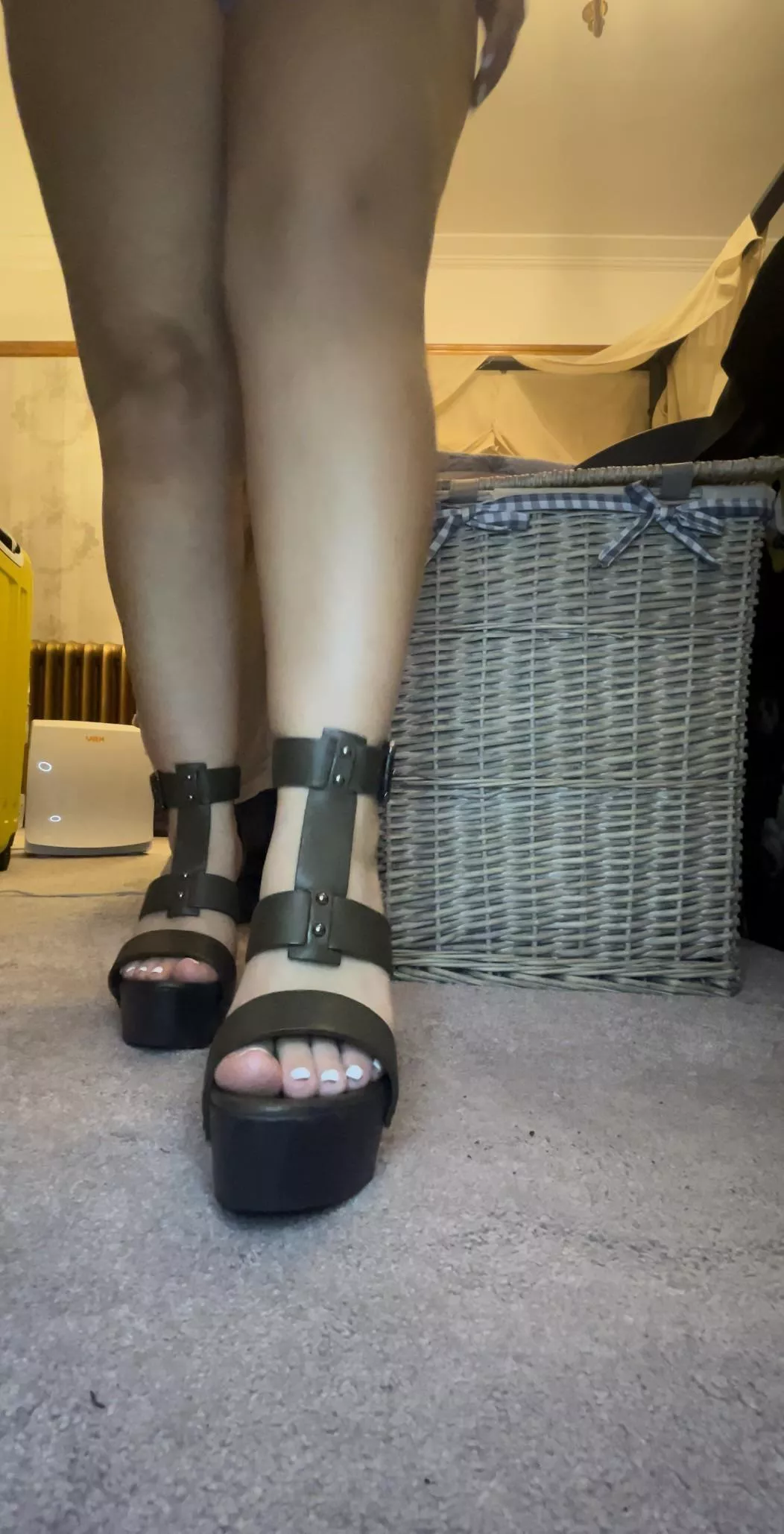 No pants and new shoes 😉