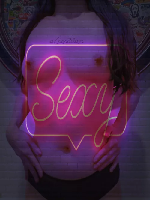 Sexy neon overlay fun (F) [OC]