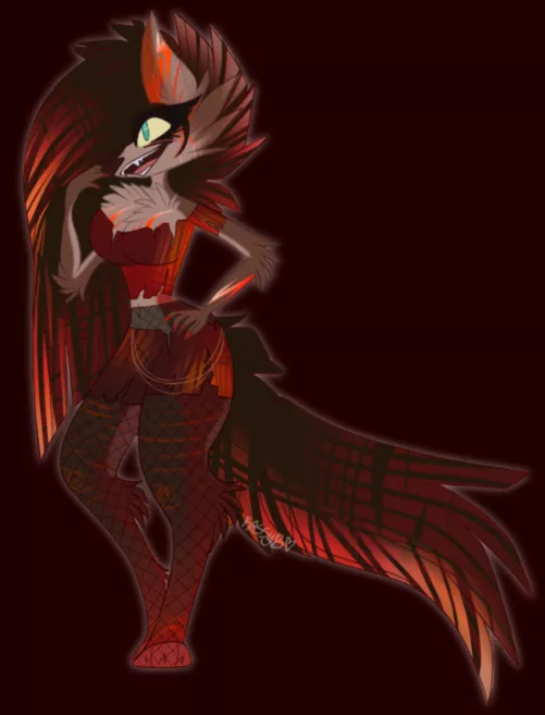 tried out vivziepops art style and made myself a character ♡♡art my me