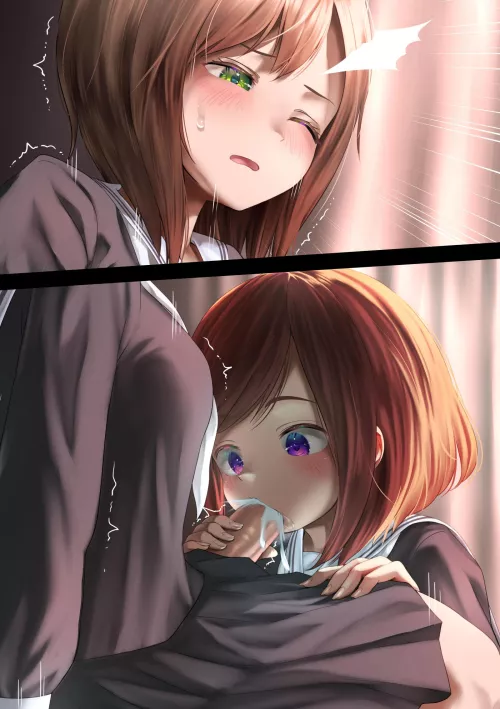 Unloading right inside her mouth