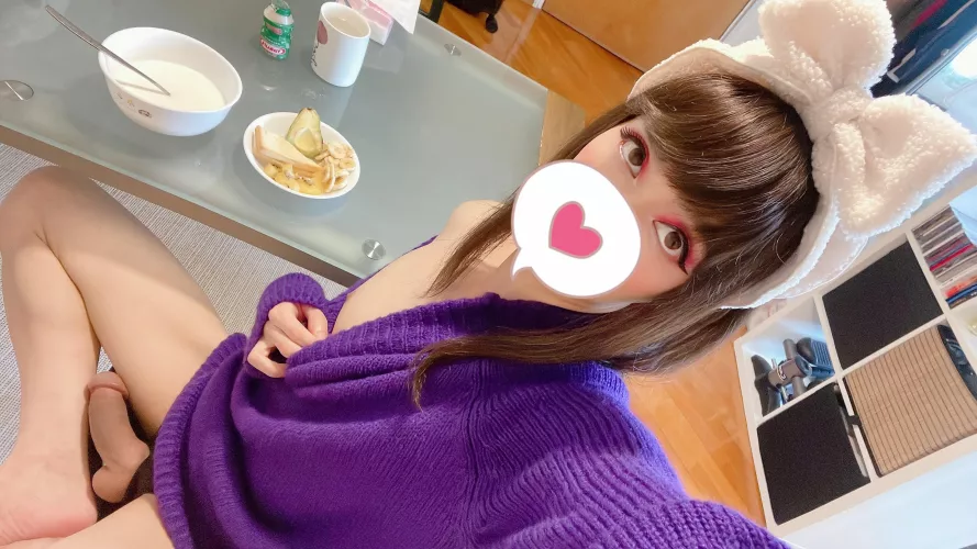 Wanna have breakfast with me? ❤️🍆💦