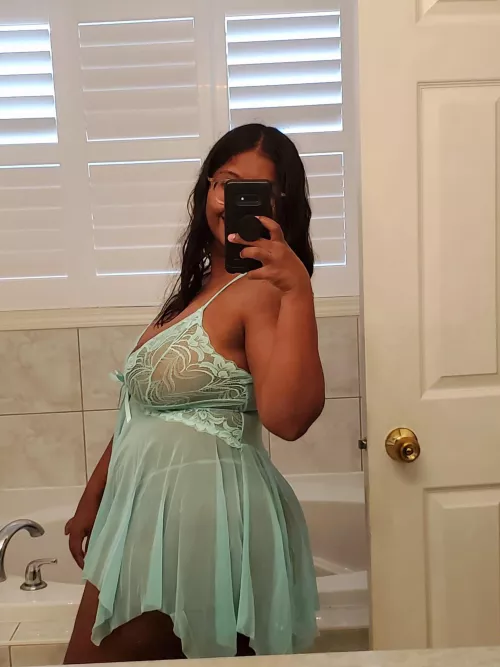 what do you guys think of my new mint green lingere 😉 (f)