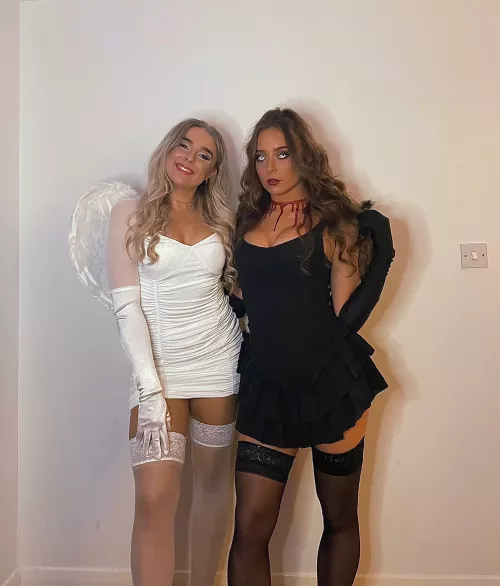 White and Black Angels