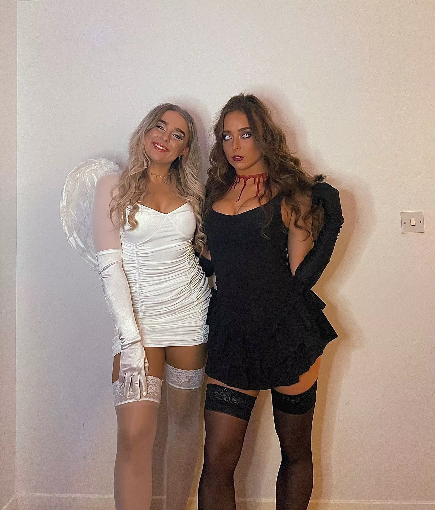 White and Black Angels