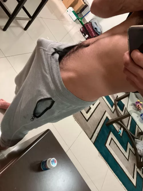 Would you stare at my sweat pants ?