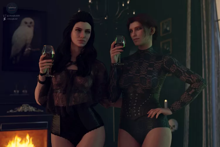 Yennefer and Triss (Omnific3D)