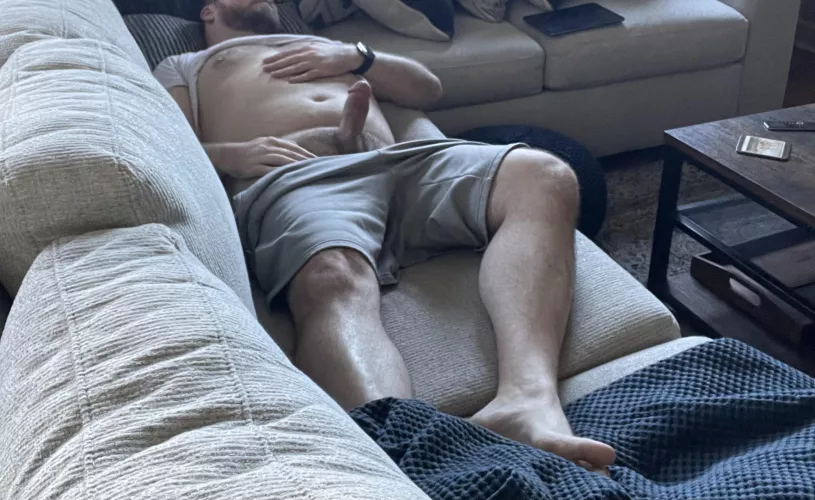 (40) What happens when you walk in and catch me asleep like this?