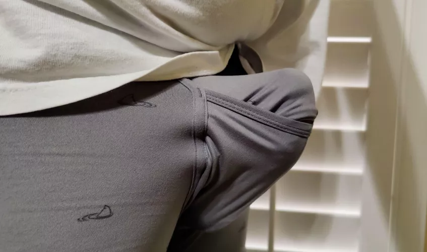 59 yo Cock Bulging in a pair of All Citizens Boxer-Briefs.