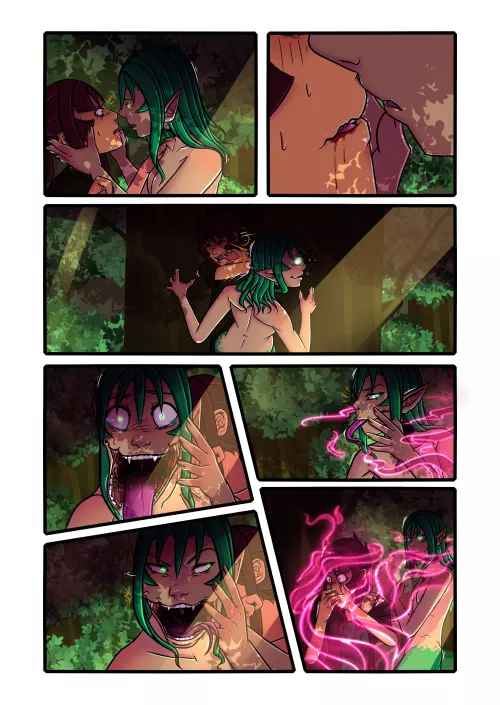 a Lamia jaws. human punch of embarrassment