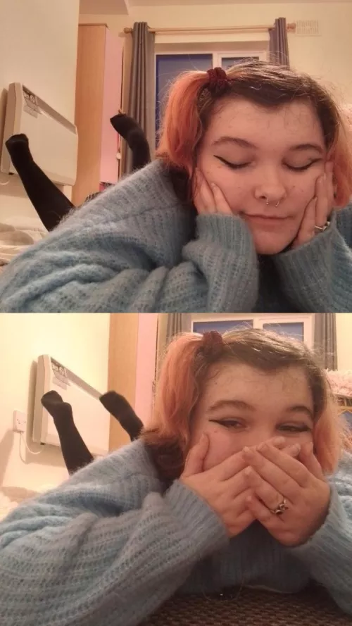 am I cute ?? (⁠´⁠-⁠﹏⁠-⁠`⁠；⁠)