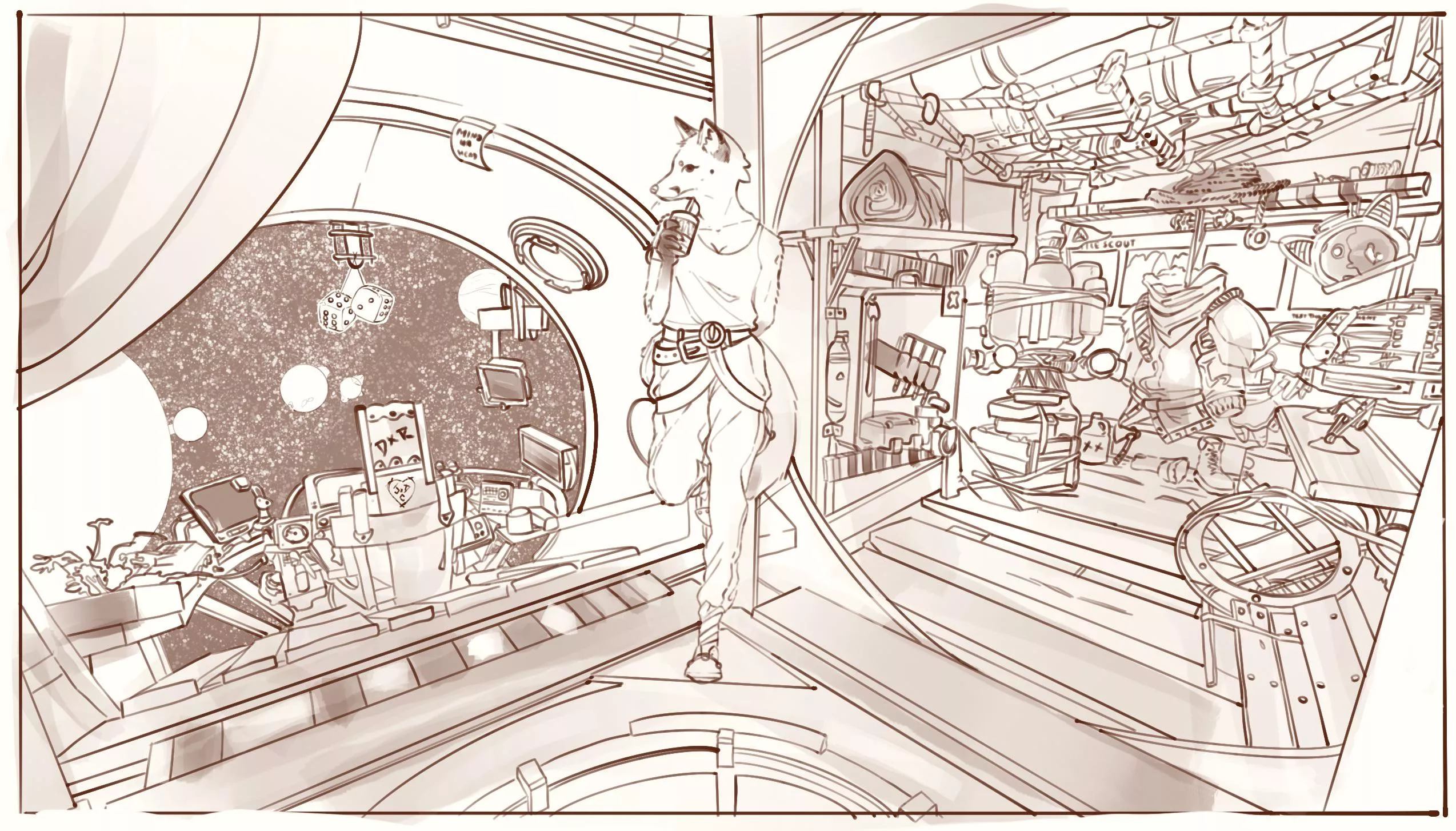 Any of y’all play Outer Wilds? Art for my wife! ( art by me )